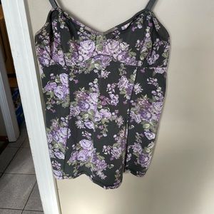 Talula floral bustier top